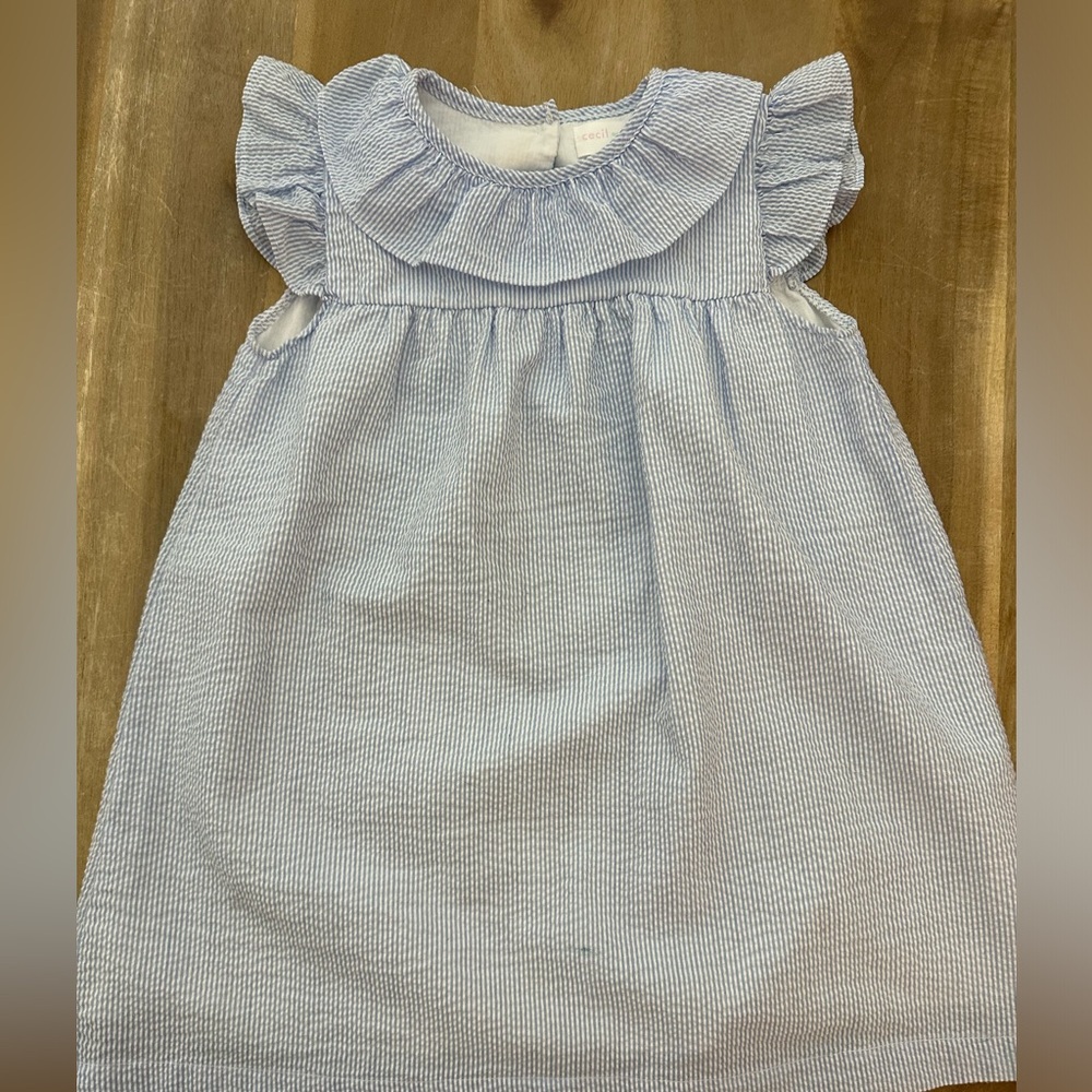 Cecil and Lou Seersucker Dress